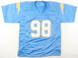Odafe Oweh Signed Los Angeles Chargers Jersey (JSA) 2021 1st Round Pick L.B.