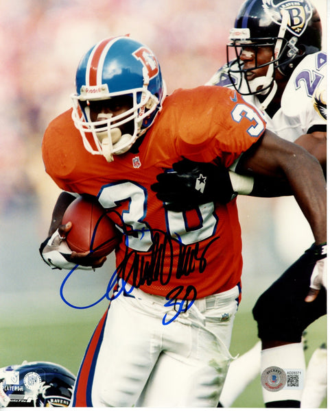 Terrell Davis Autographed/Signed Denver Broncos 8x10 Photo Beckett 55817