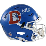 Bo Nix Autographed Denver Broncos SpeedFlex TB Helmet Beckett Witness 55117
