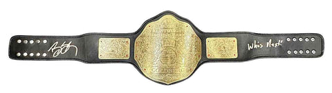 Bill Goldberg Signed WCW FS Replica Heavyweight Championship Who's Next PSA