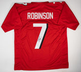 Bijan Robinson Signed Falcons Jersey (Beckett) Atlanta 2023 1st Round Pck / R.B.