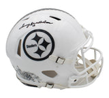 Terry Bradshaw Signed Steelers Speed Authentic Salute To Service 3 NFL Helmet