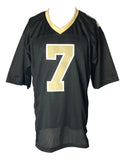 Taysom Hill New Orleans Signed Black Football Jersey BAS