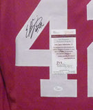 Eddie Lacy Autographed/Signed College Style XL Red Jersey JSA 12023