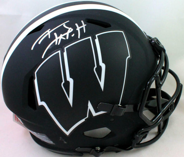 T.J. Watt Signed Wisconsin Badgers F/S Eclipse Speed Authentic Helmet- – Super Sports Center