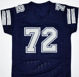 Ed "Too Tall" Jones Signed Blue Pro Style Jersey w/America's Team- BAW Hologram