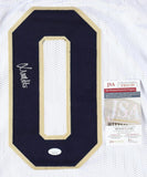 Xavier Watts Signed Notre Dame Fighting Irish Jersey (JSA COA) 2025 Senior D.B.