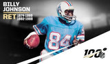 Billy "White Shoes" Johnson Signed Houston Oilers Speed Mini Helmet (JSA) WR/ KR