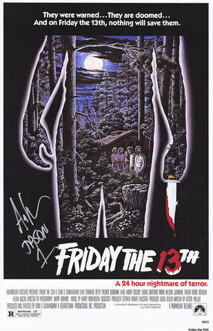 Ari Lehman Signed 'Friday The 13th' 11x17 Movie Poster w/Jason 1 - (SCHWARTZ ...