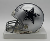 Bob Lilly HOF Dallas Cowboys Signed/Inscribed Mini Football Helmet JSA 211949