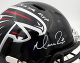 Matt Ryan Auto Falcons Full Size Helmet 2016 NFL MVP (Smudge) Beckett WL25970