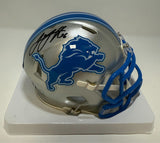 Detroit Lions QB JARED GOFF Signed Riddell Speed Mini Helmet AUTO - FANATICS