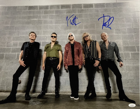 Joe Elliott Phil Collen Signed 16x20 Def Leppard Photo JSA ITP
