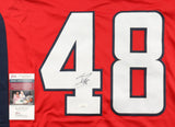 Logan Thompson Signed Washington Capitals Jersey (JSA) Caps #1 Goaltender