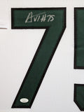 FRAMED NEW YORK JETS ALIJAH VERA-TUCKER AUTOGRAPHED SIGNED JERSEY JSA COA