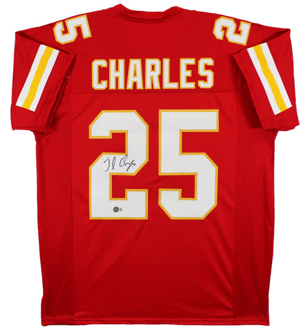 Jamaal Charles Authentic Signed Red Pro Style Jersey BAS Witnessed