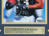 Vincent Jackson San Diego Chargers Signed/Auto 8x10 Photo Framed JSA 163339