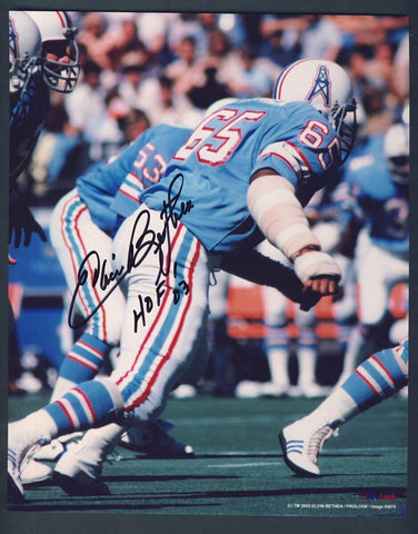 Elvin Bethea Oilers Signed/Autographed 8x10 Photo PASS 127428