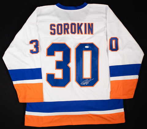 Ilya Sorokin Signed New York Islanders Jersey (JSA) Ready for Framing