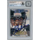 Ray Lewis Autographed 1998 Fleer Tradition #217 Trading Card Beckett 52996