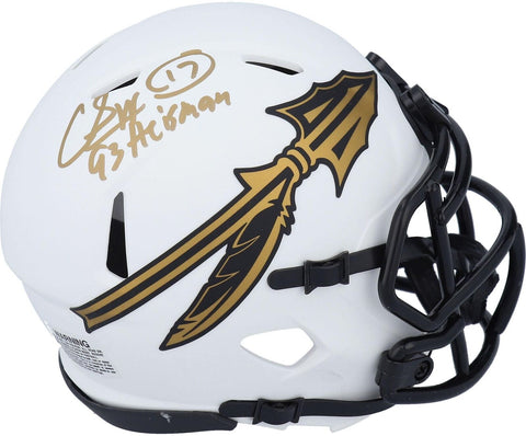 Charlie Ward Seminoles Signed Lunar Alternate Revolution Mini Helmet w/Insc
