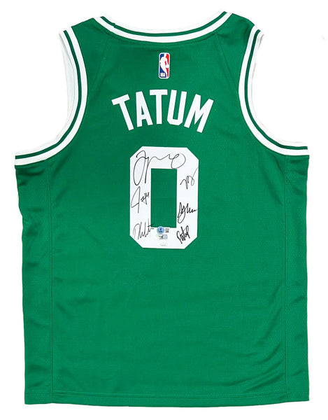 Boston Celtics Team Signed Nike Jersey Jayson Tatum/Brown/White+ Fanatics/JSA