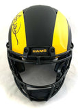 KURT WARNER SIGNED RAMS FS ECLIPSE SPEED AUTHENTIC HELMET BECKETT COA