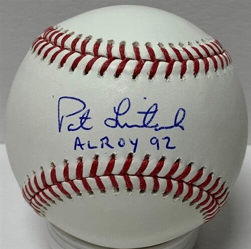 Brewers Infielder PAT LISTACH Signed Official Baseball AUTO w/ AL ROY '92 - JSA