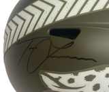 TREVOR LAWRENCE Autographed STS Military Ribbon Visor Authentic Helmet FANATICS