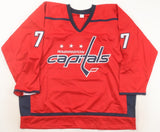 T. J. Oshie Signed Washington Capitals Jersey (Beckett COA) 18 Stanley Cup Champ