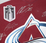 Colorado Avalanche Team Signed Burgandy Adidas 52 Jersey 20 Sigs FAN 37510