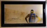 Lebron James Autographed 36x16 "My City" Photo Framed UD LOA