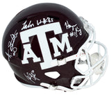 JALEN WYDERMYER AINIAS SMITH HAYNES KING 2021 TEAM SIGNED TEXAS A&M F/S HELMET