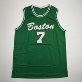 Autographed/Signed Jaylen Brown Boston Green Basketball Jersey Beckett COA