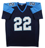 Derrick Henry Authentic Signed Navy Blue Pro Style Jersey Autographed JSA