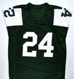 Darrelle Revis Autographed Green Pro Style Jersey w/HOF - Beckett W Hologram