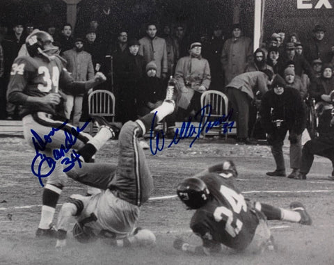 Packers DON CHANDLER (d) & WILLIE DAVIS (d) Dual Signed 8x10 Photo #1 AUTO