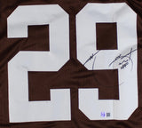 Hanford Dixon Signed Cleveland Browns Jersey (GTSM) 3xPro Bowl Defensive Back