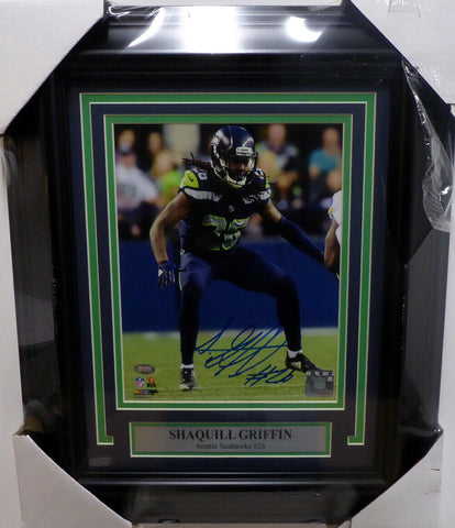 SHAQUILL GRIFFIN AUTOGRAPHED SIGNED FRAMED 8X10 PHOTO SEAHAWKS MCS HOLO 143001