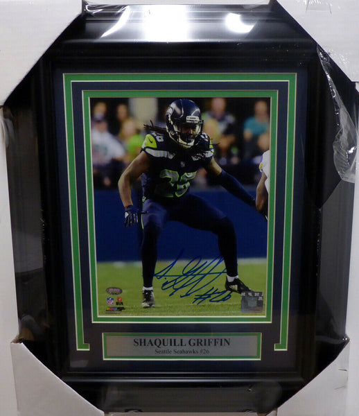 SHAQUILL GRIFFIN AUTOGRAPHED SIGNED FRAMED 8X10 PHOTO SEAHAWKS MCS HOLO 143001