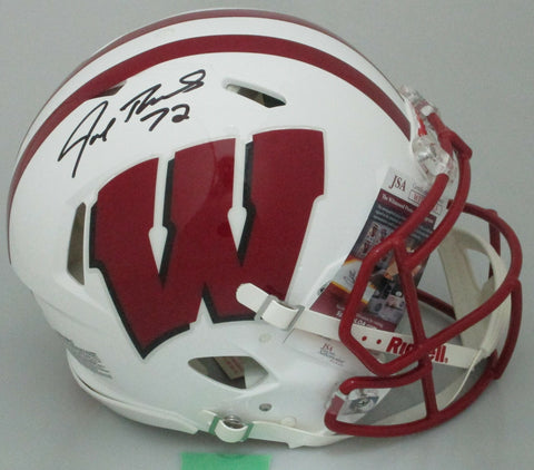 Badgers JOE THOMAS Signed Full Size Authentic Speed Helmet AUTO - Browns JSA!