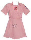 Lori Petty Signed Rockford Peaches Pink Costume Baseball Jersey w/Kit - (SS COA)