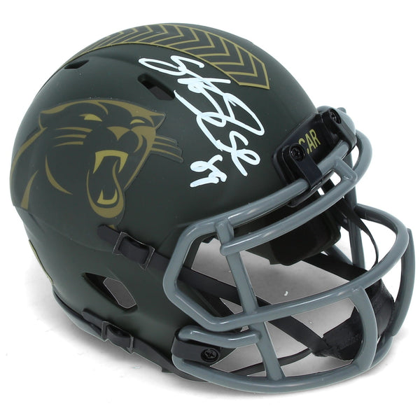 Steve Smith Autographed Carolina Panthers 2025 STS Mini Helmet Radtke