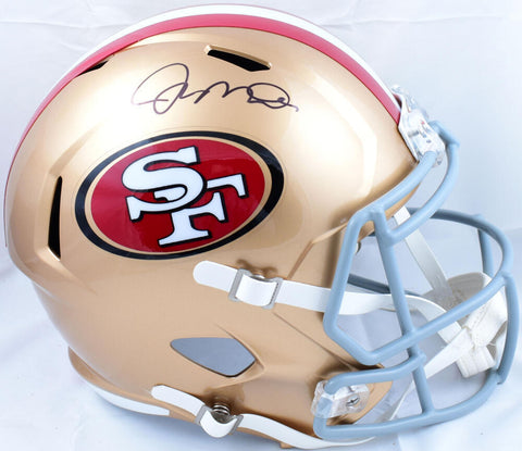 Joe Montana Autographed San Francisco 49ers F/S Speed Helmet - Fanatics *Black