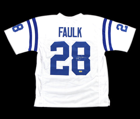 Marshall Faulk Signed Indianapolis White Custom Jersey