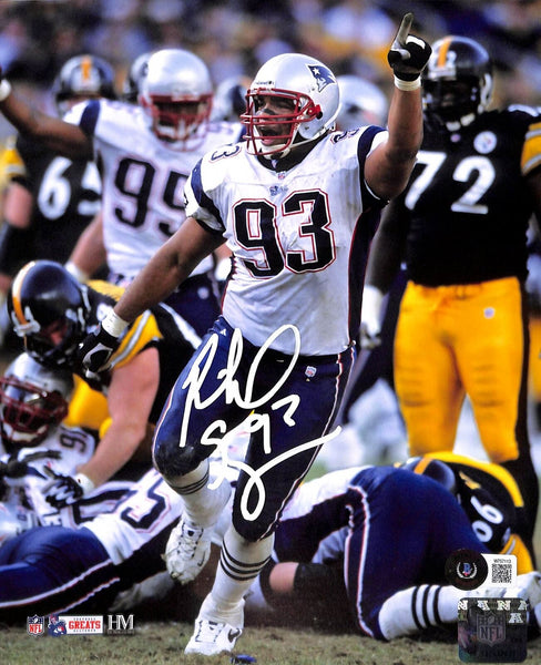 Richard Seymour Signed New England Patriots 8x10 Photo Beckett 42537