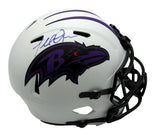 Terrell Suggs Autographed Full Size Ravens Lunar Replica Helmet Beckett