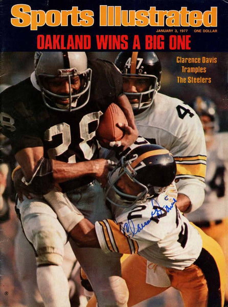 Clarence Davis Signed Magazine Raiders Sports Illustrated1/3/1977 BAS 50692