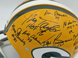 Super Bowl I Champions Packers Team Autographed Yellow Full Size Helmet With Sig