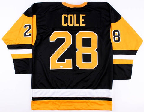 Ian Cole Signed Penguins Jersey (TSE COA) 18th Overall Pick 2007 NHL Draft